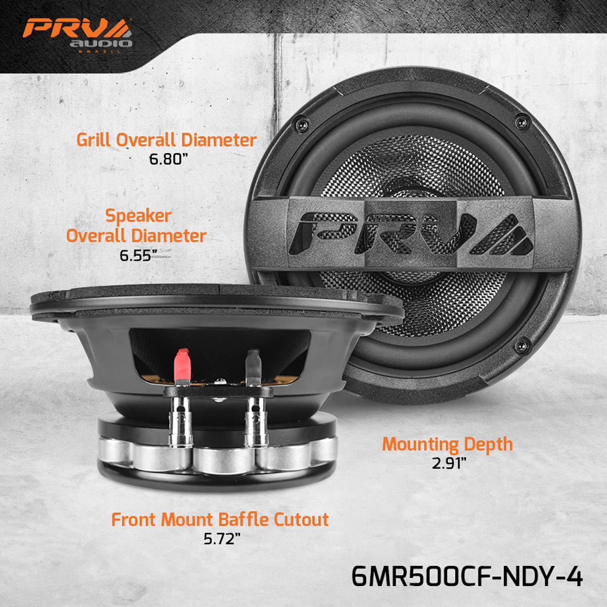 HAUT-PARLEUR MARINE PRV 6MR500CF-NDY-4 – Image 2